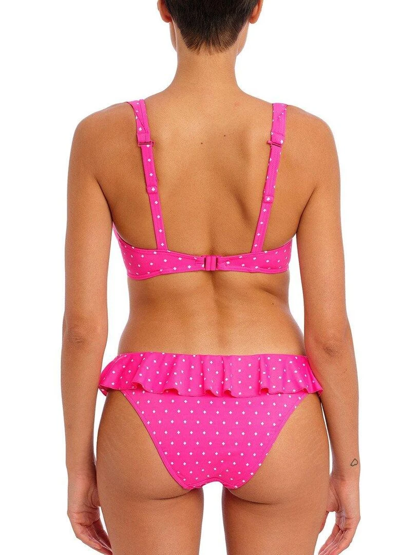 Bas de maillot à volants Jewel cove   Rose