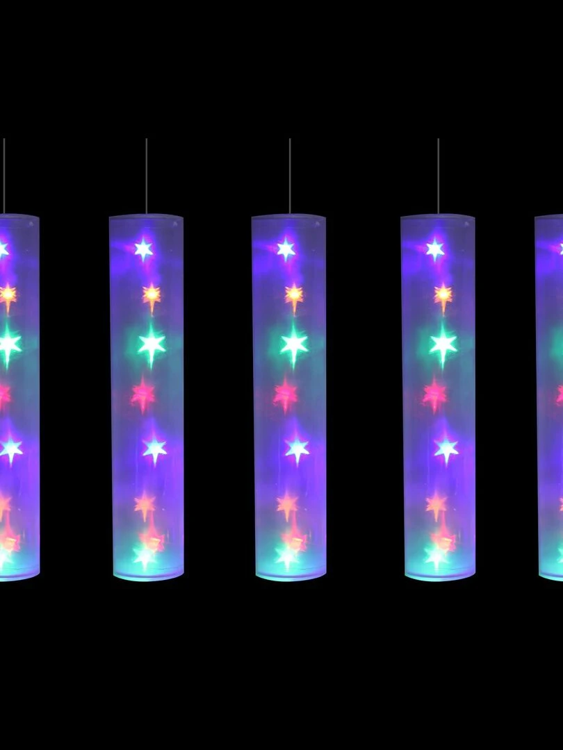 Set de 5 tubes lumineux multicouleur Multicolore