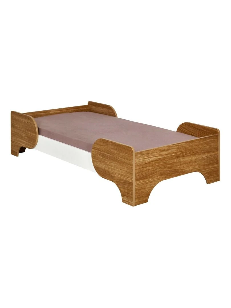 Pack lit bébé avec matelas Pango AKITEN RETAIL Blanc Marron