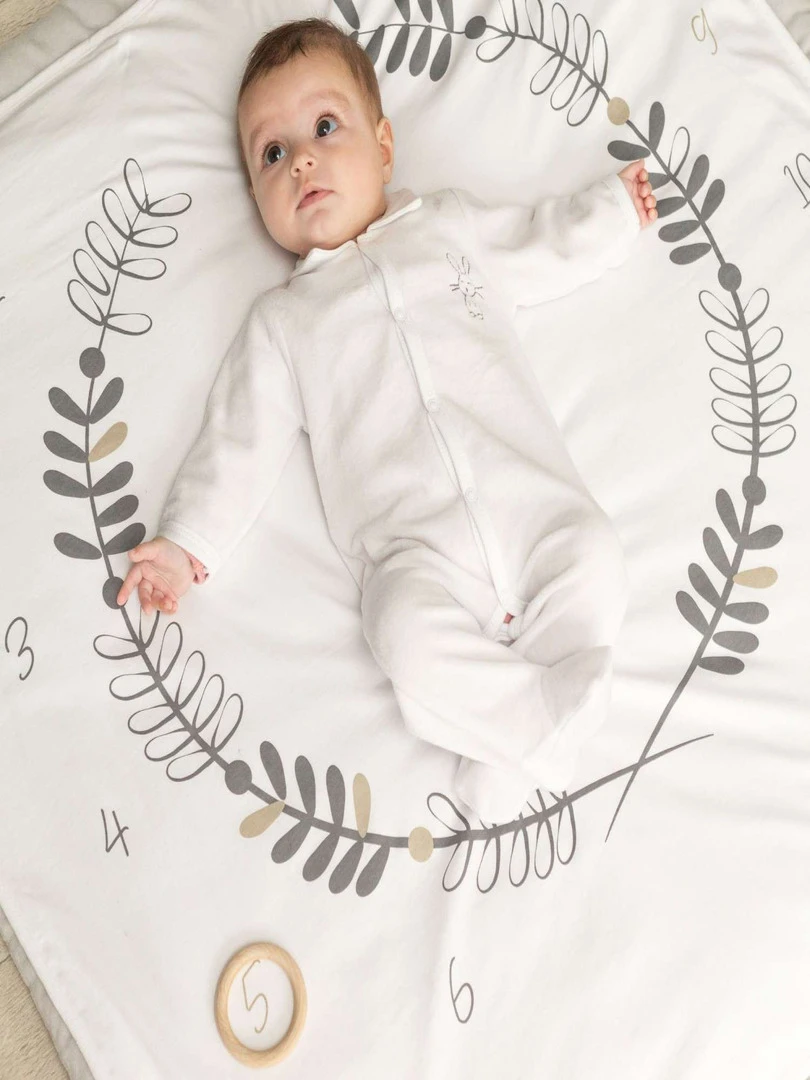 Couverture Étape Bébé Kinousses   Blanc