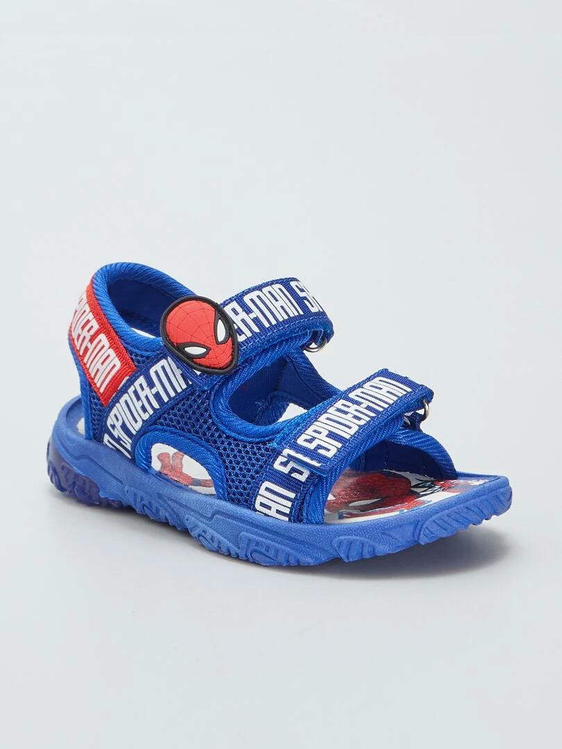 Sandales à scratchs 'Spider man' bleu