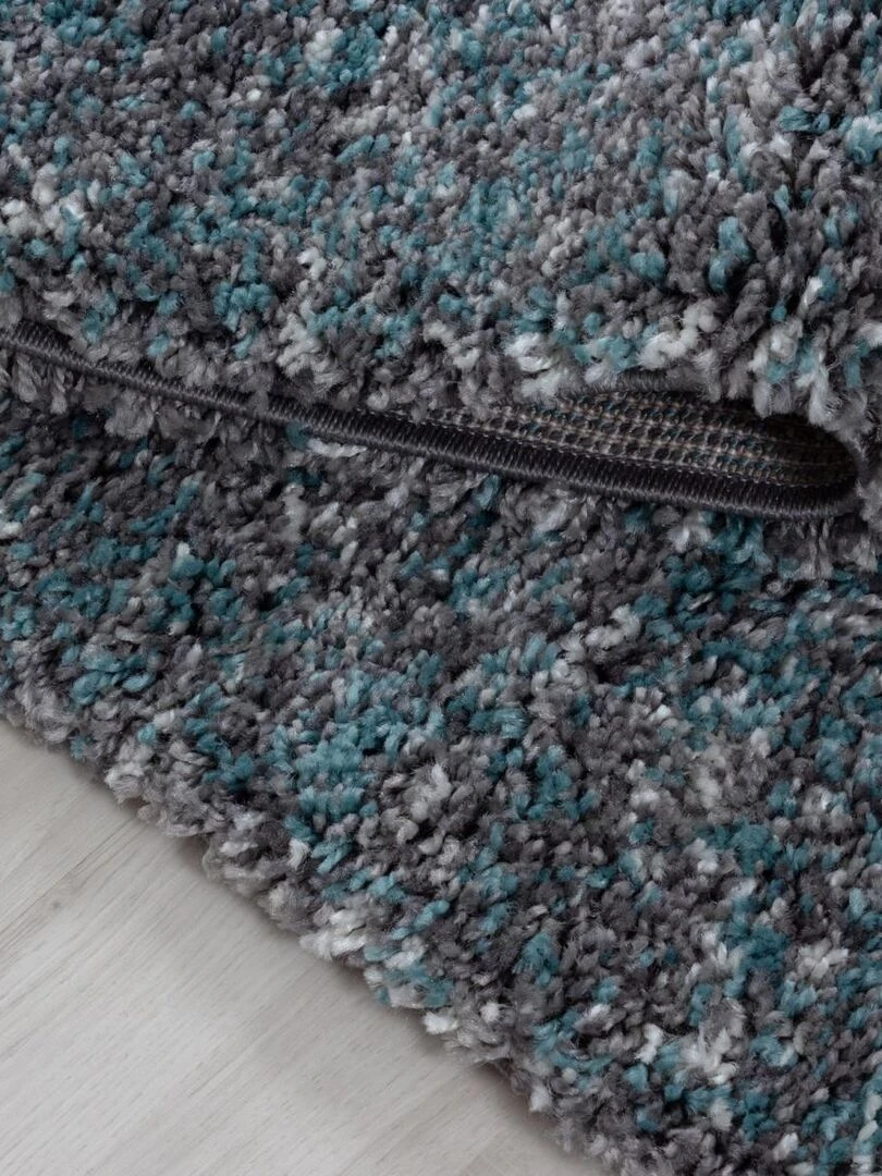 Tapis shaggy UNI D OEKO TEX® Bleu