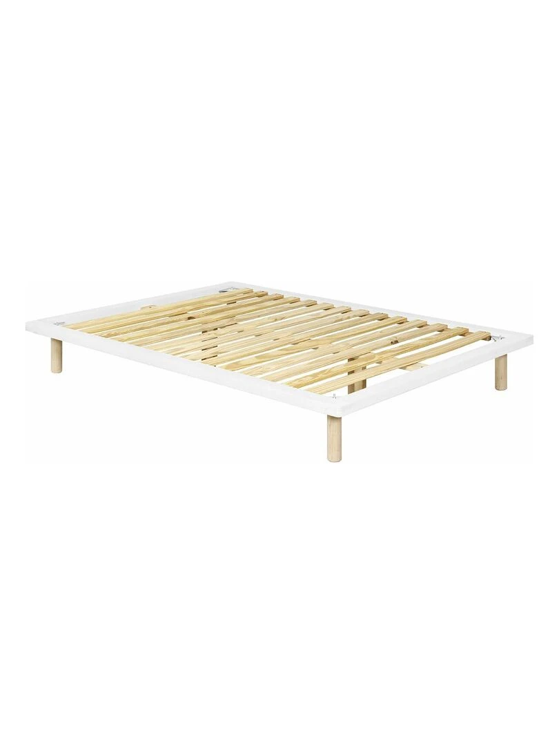 Pack lit avec matelas Maki AKITEN RETAIL Blanc Blanc