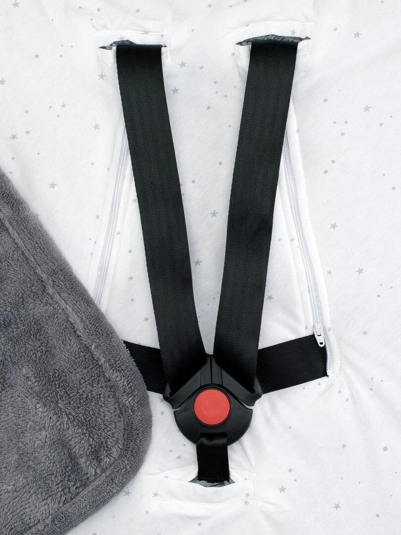 Bemini Nid d'ange BISIDE ouatiné Pady softy et jersey   Gris foncé