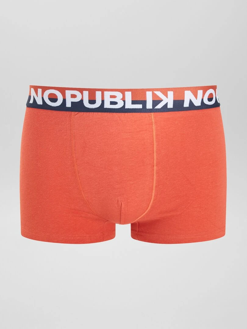 Lot de 3 boxers 'No Publik'   Bleu marine