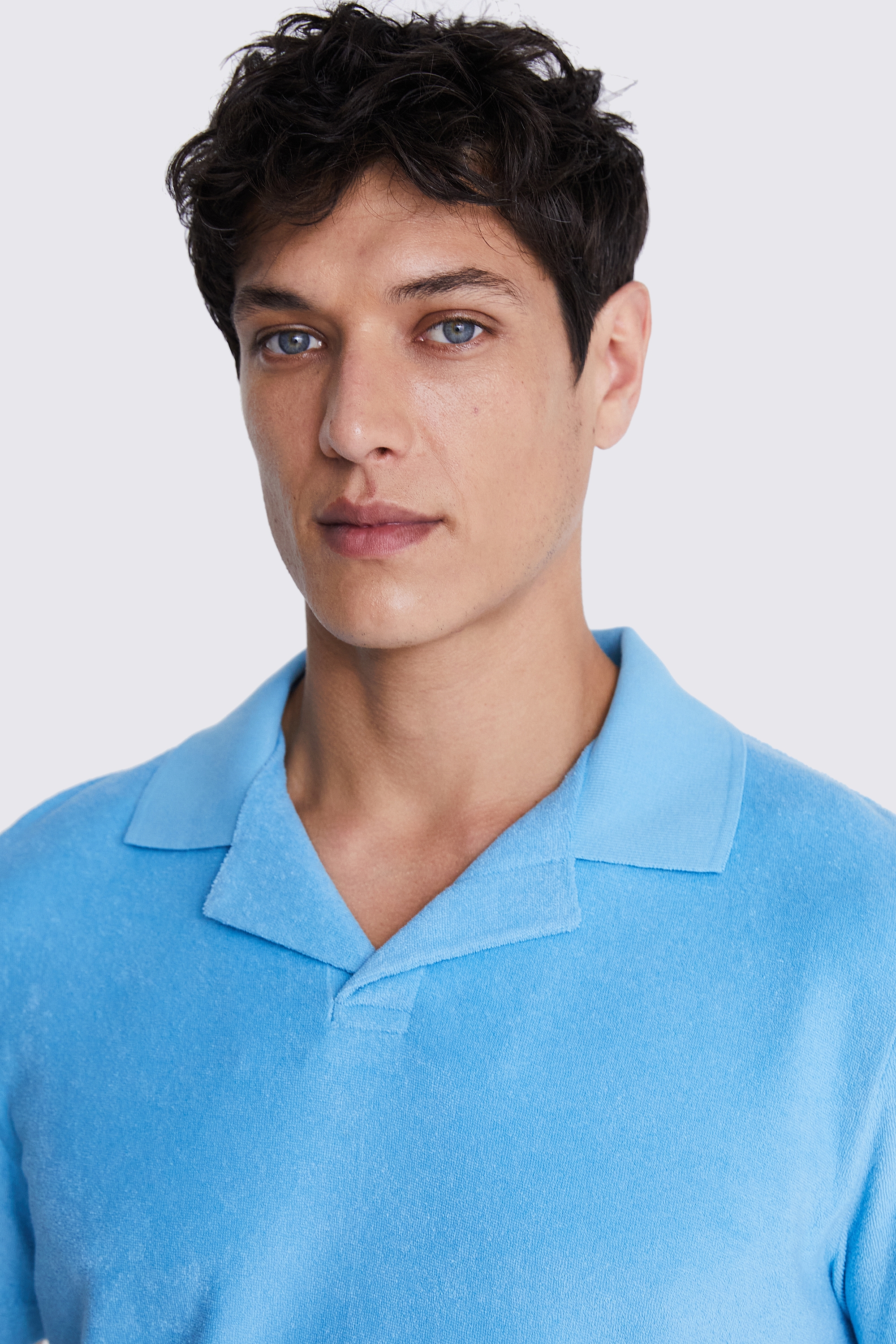 Linen Blend Pink Skipper Polo   Buy Online at Moss