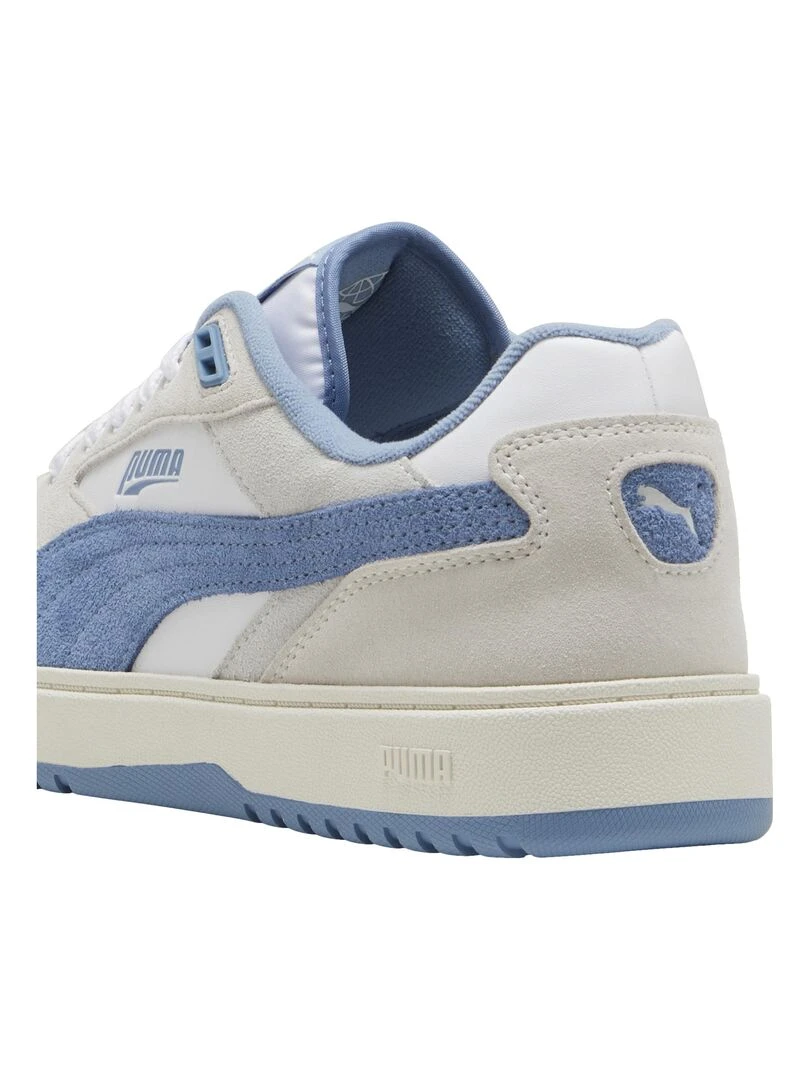 Basket Basse Cuir Puma Doublecourt   Blanc