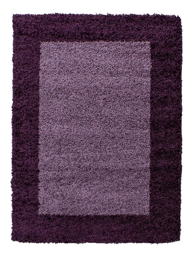 Tapis shaggy BORDURE OEKO TEX®   Violet