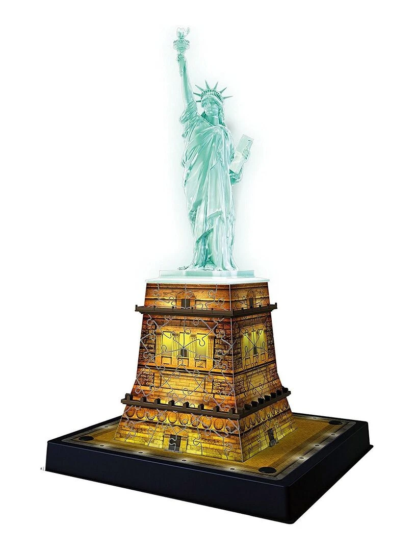 Puzzle 3D 108 pièces : Statue de la Liberté Night Edition N/A