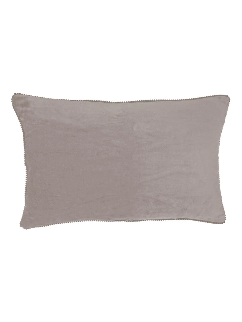 Coussin en velours avec contour perlé 'Deko&co'   Orange