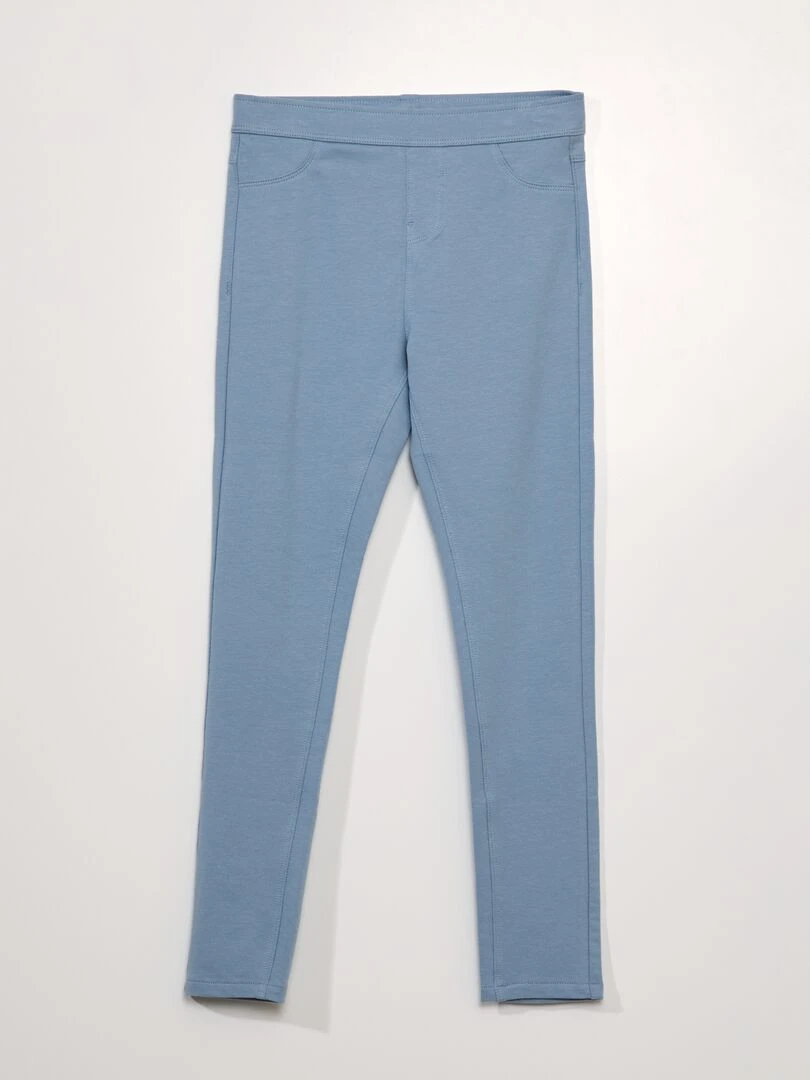 Jegging uni Bleu gris