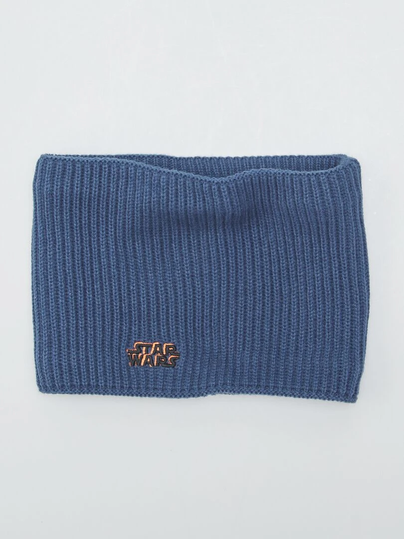 Ensemble bonnet + snood 'Star Wars'   2 pièces   Bleu