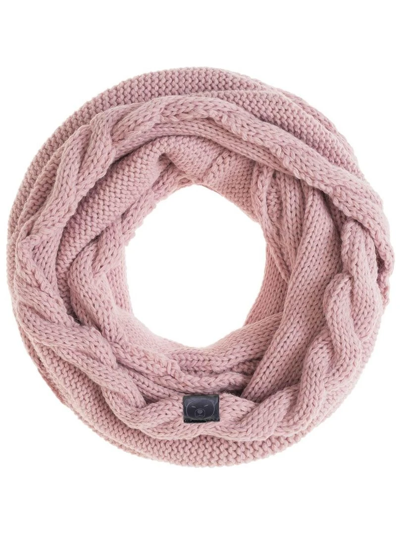 Ensemble Snood Bonnet Moyna   Made in UE   Rose