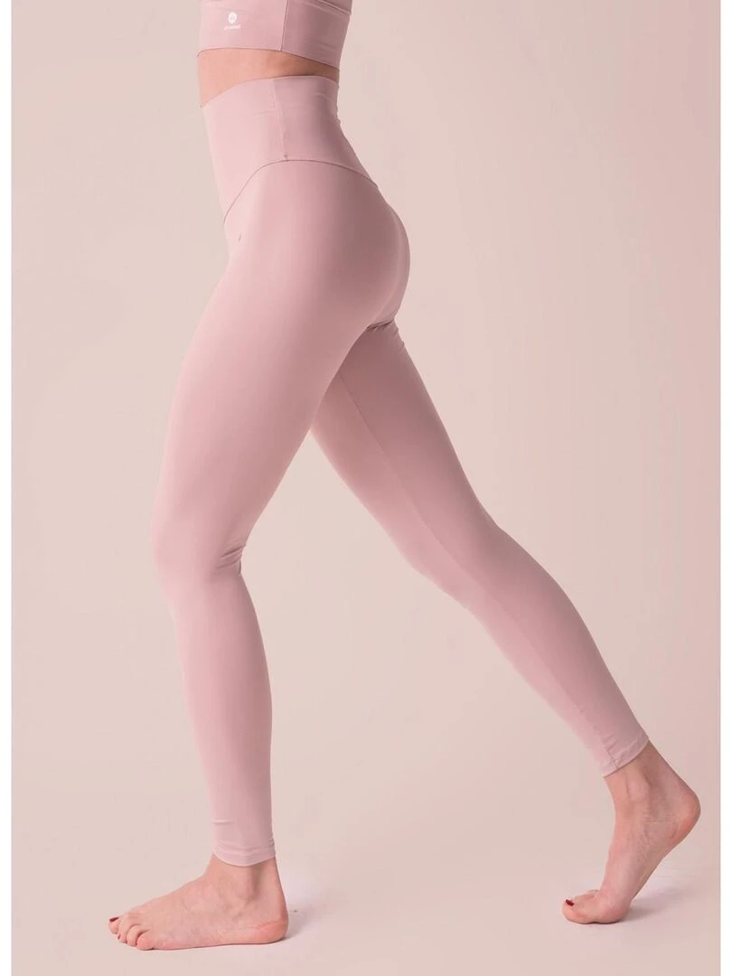 Legging Femme Fitness Taille haute Natura Beige