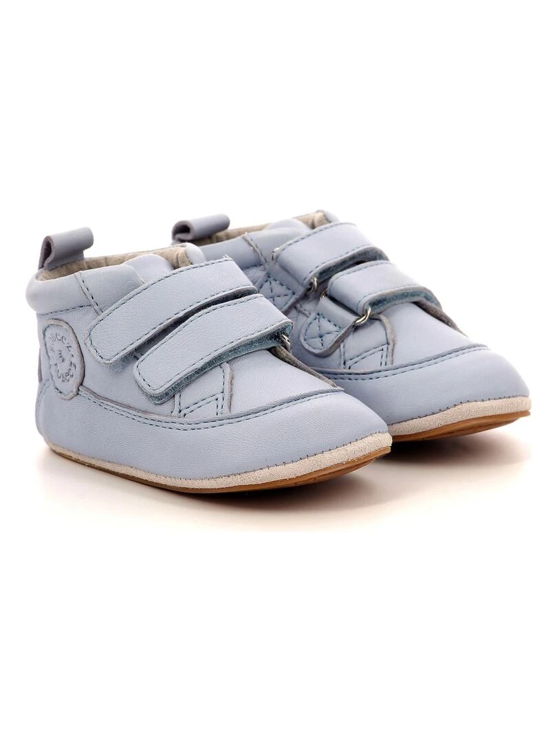 Chaussons Cuir Robycratch   Bleu