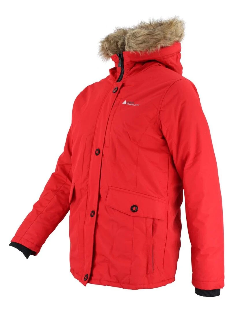 Parka de ski fille GALAVA   PEAK MOUNTAIN   Rouge