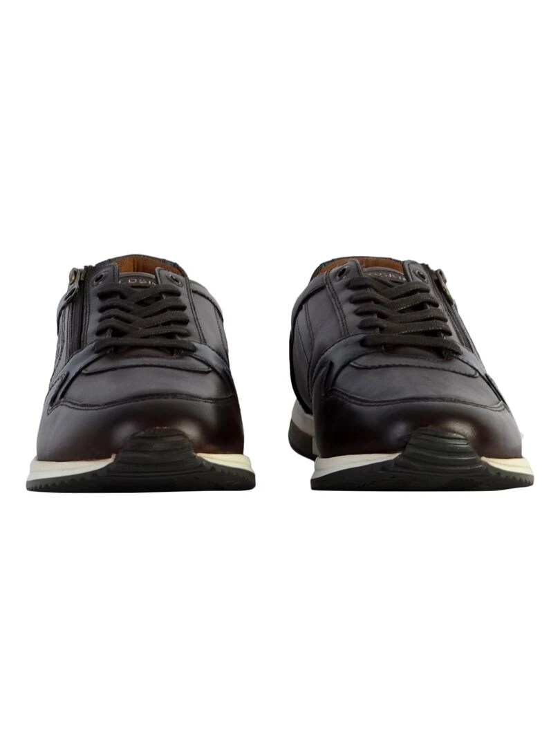 Basket Cuir Redskins Ludic   Marron