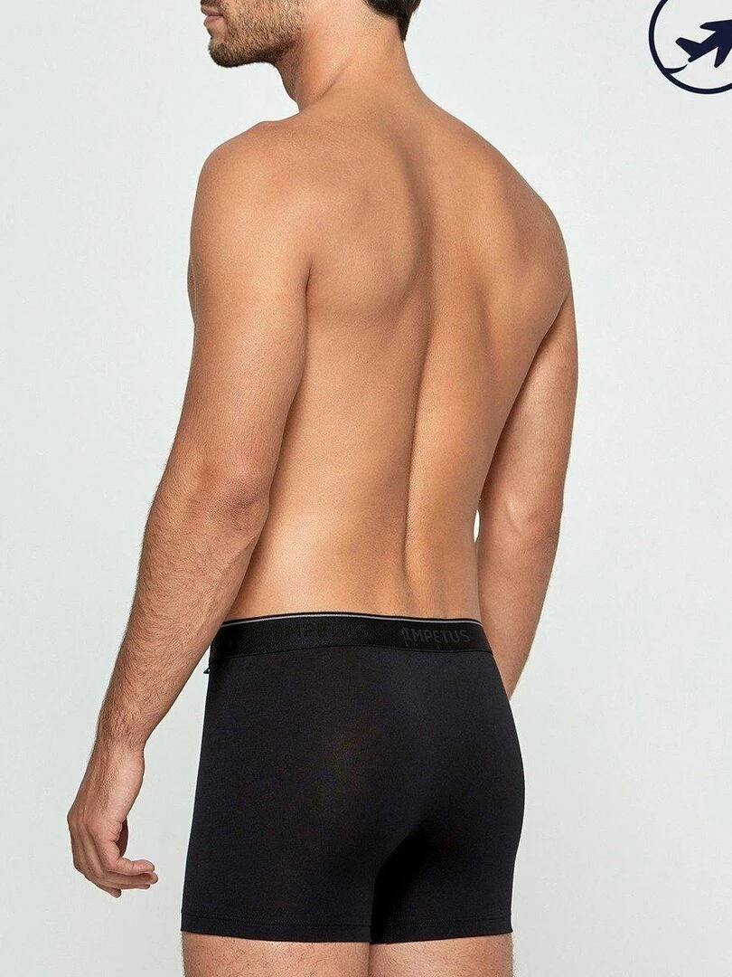 Boxer en fibre lyocell Travel   Noir
