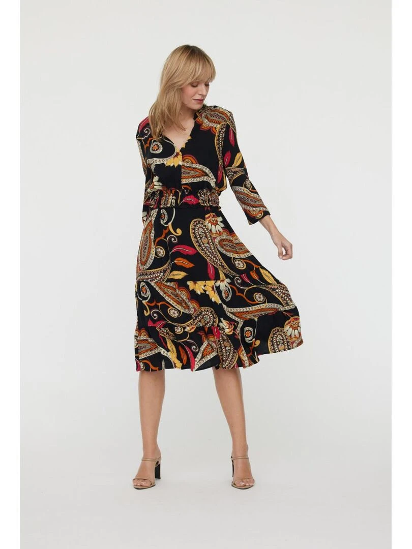 Lee Cooper Robe manches longues polyester LEXA Noir