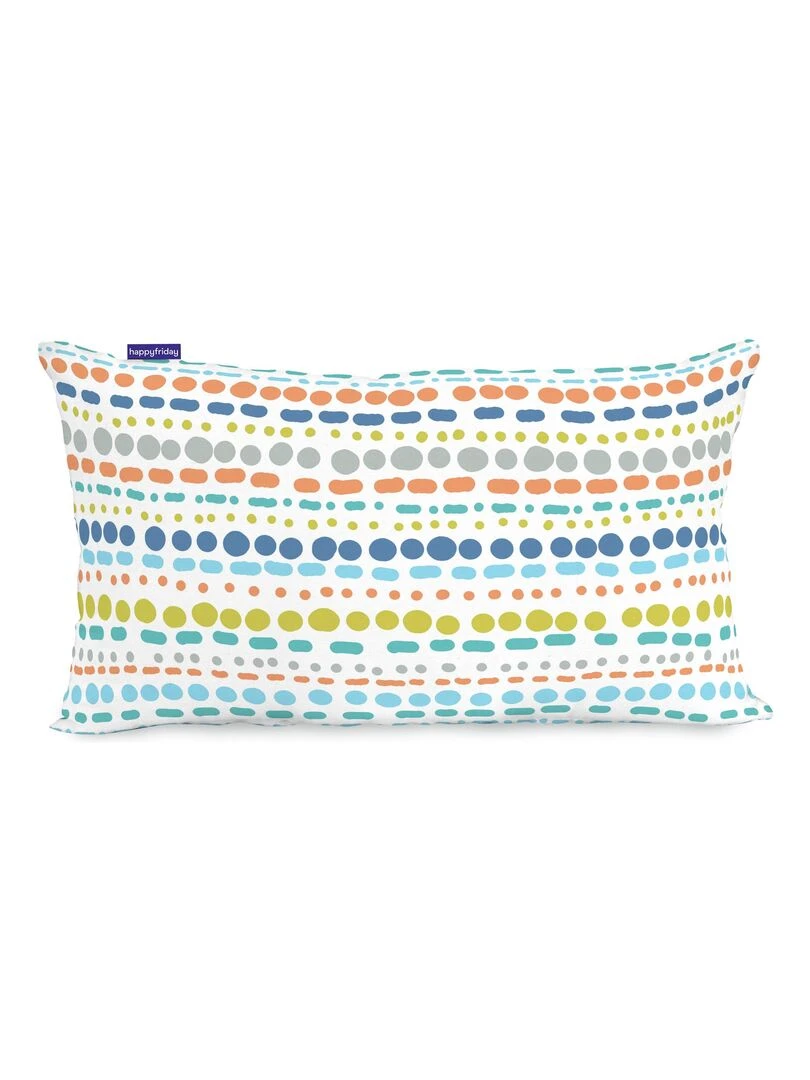 Housse de coussin Holidays "Happyfriday" Blanc