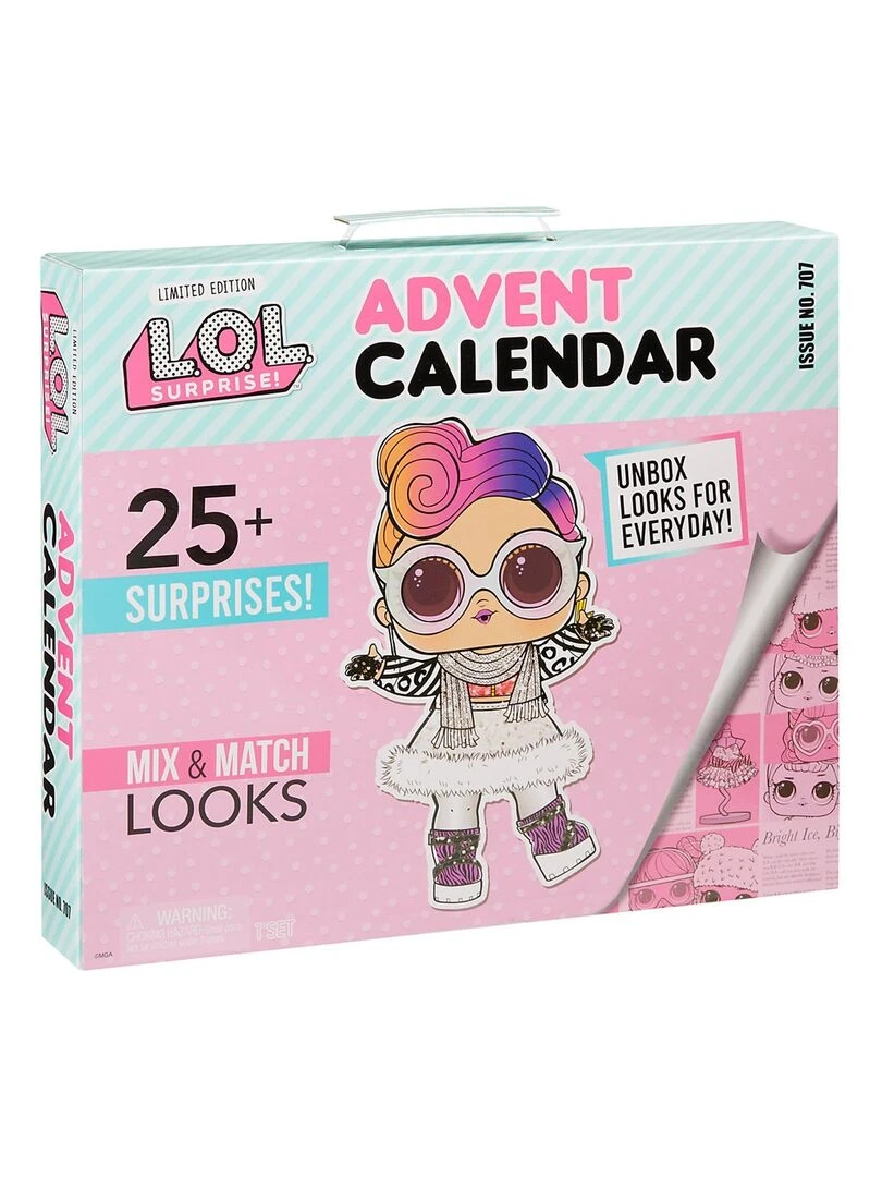 LOL Surprise Calendrier de l'avent 2022 avec 25 surrpises tenues de défilé N/A