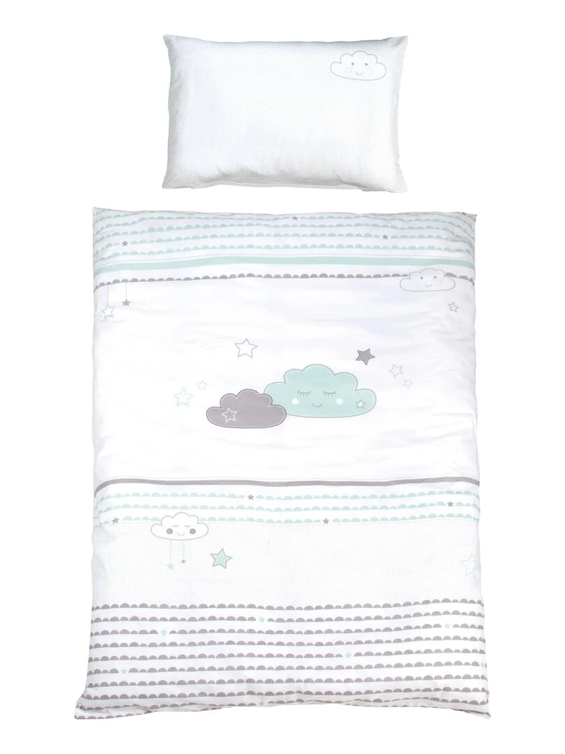 ROBA Lit Cododo Happy Cloud 60 x 120 cm + Équipement Complet   Blanc