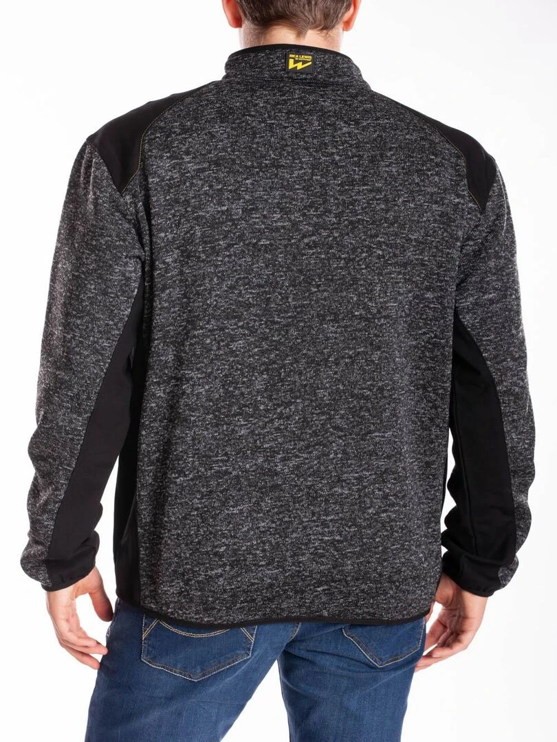 Sweat zippé à col montant normé RICHIE 'Rica Lewis'   Gris