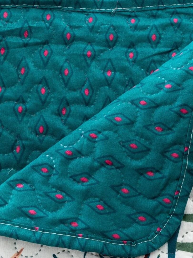 Dessus de lit imprimé Jungle 220x240 cm   Vert