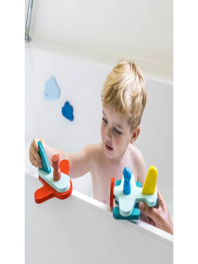 Puzzle de bain en mousse friends Dans les airs (11 blocs) Bleu