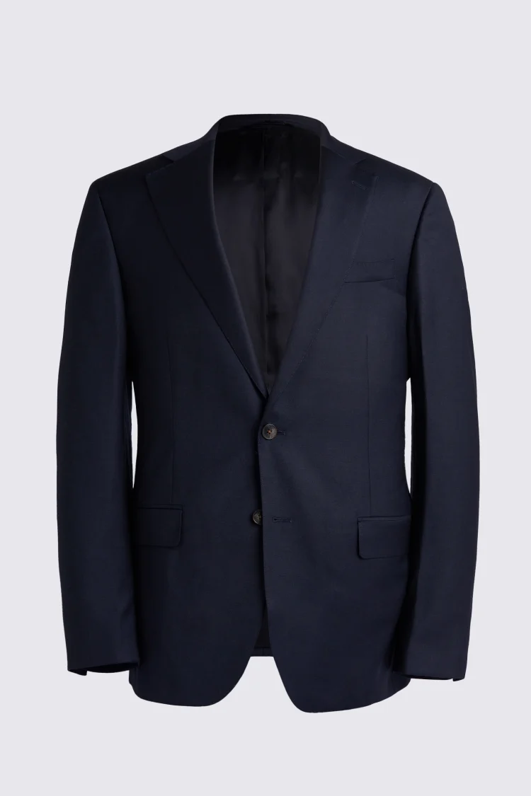 Italian Tailored Fit Blue Check Jacket   Buy Online at Moss