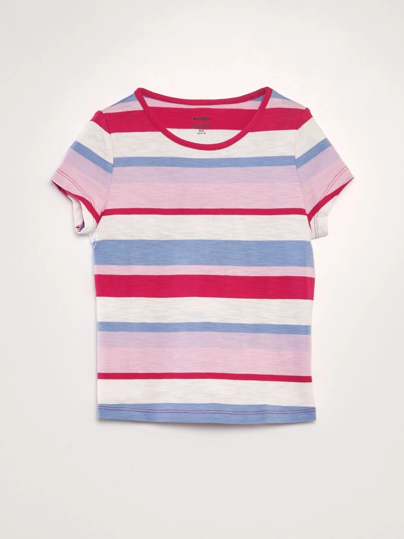T shirt forme boxy Rose