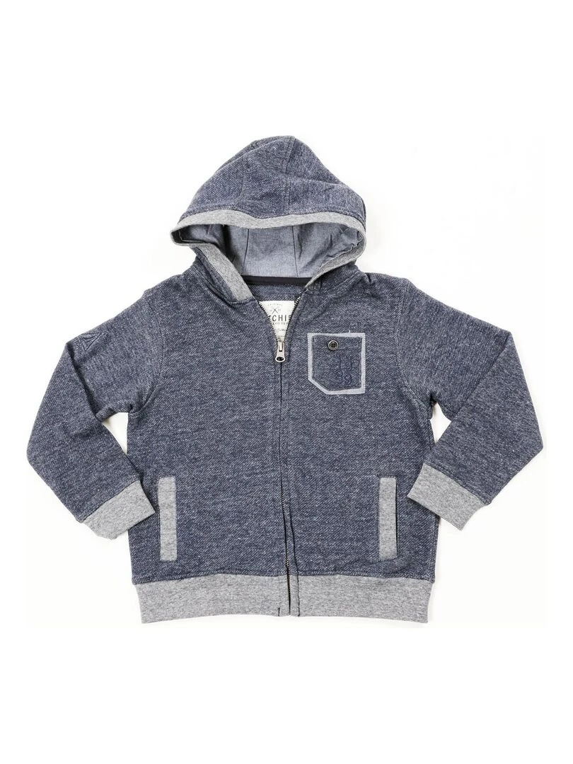 SWEAT ZIPPE WAFAA BOY Bleu marine