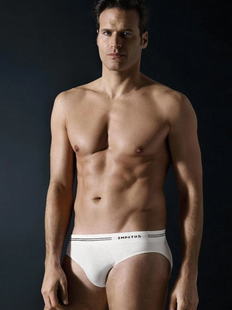 Slip en coton sans couture Essentials   Blanc