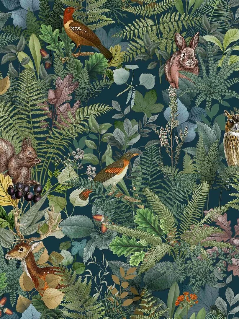 Nappe Toile cirée au mètre Feerique Vert