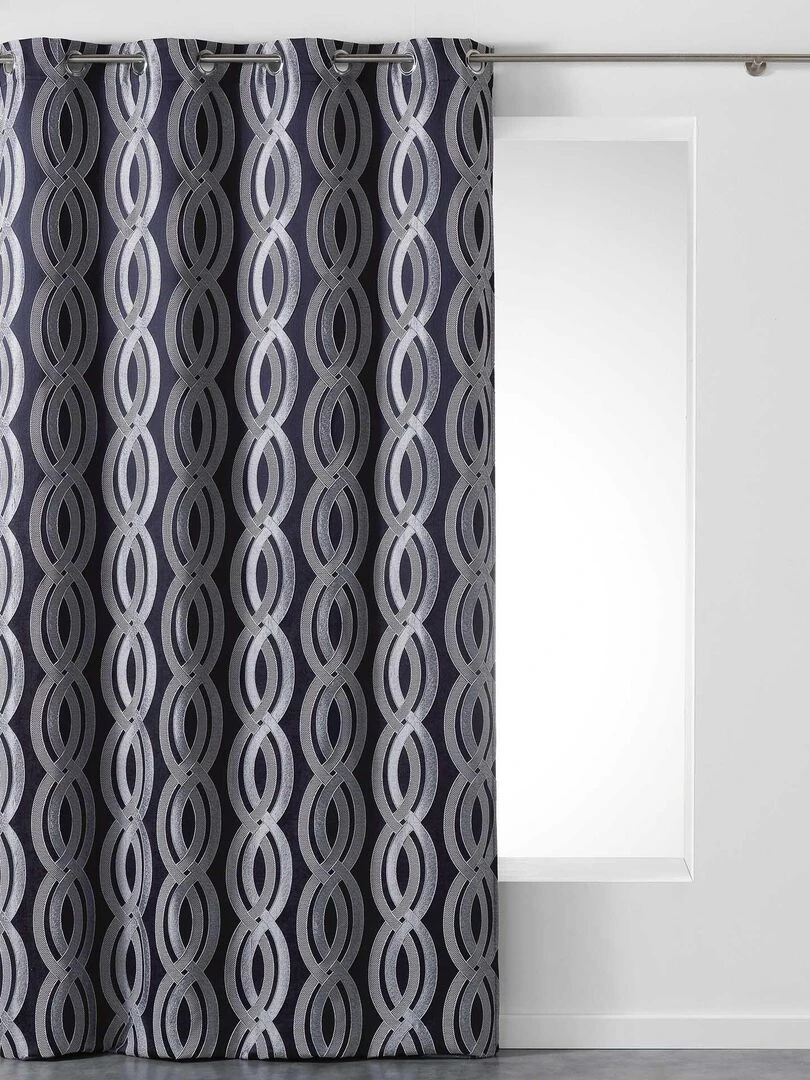 Rideau a oeillets Collection Miriade Bleu