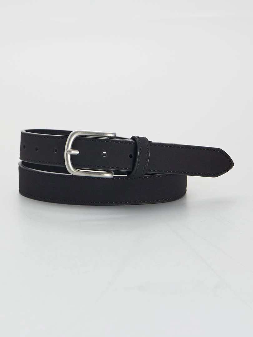 Ceinture simili toucher doux noir