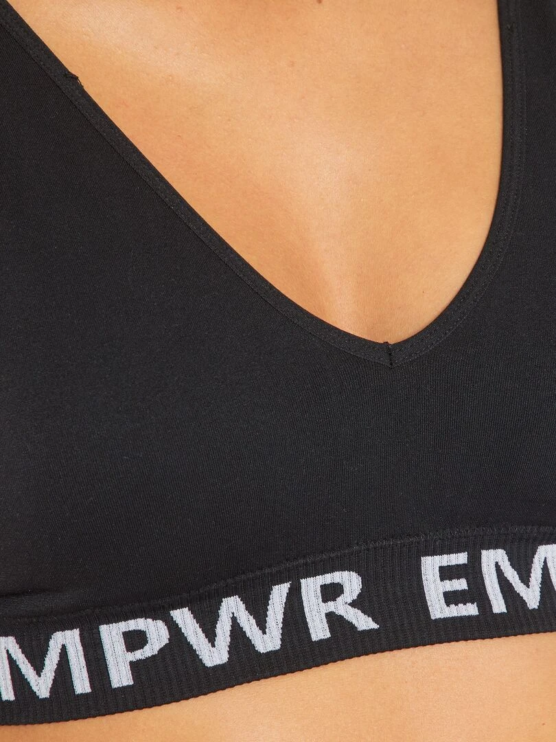 Brassière sport coques amovibles   noir