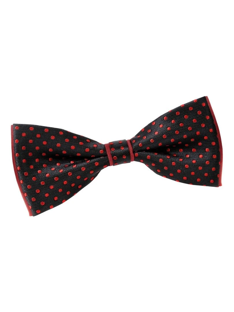 Noeud papillon Canol Fabriqué en Europe Noir Rouge