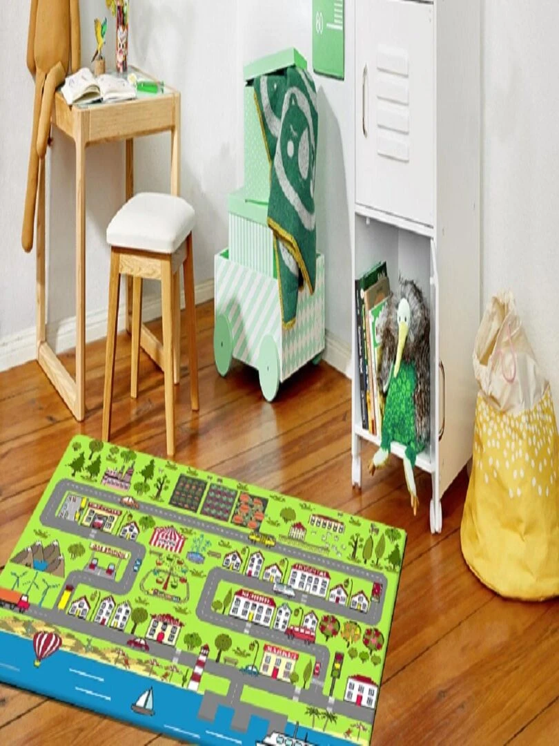 Tapis Enfant City Vert