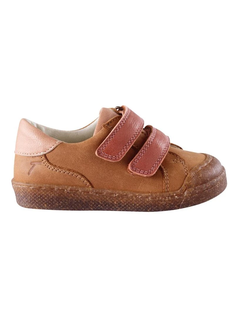 Baskets cuir Happy up Rose