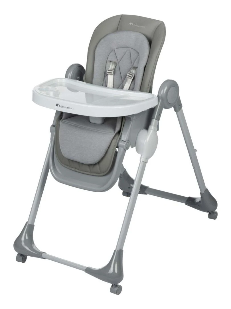 BEBECONFORT Chaise haute bébé OLEA évolutive multi positions 0 à 3 ans (15 kg) Tinted gray Gris Gris
