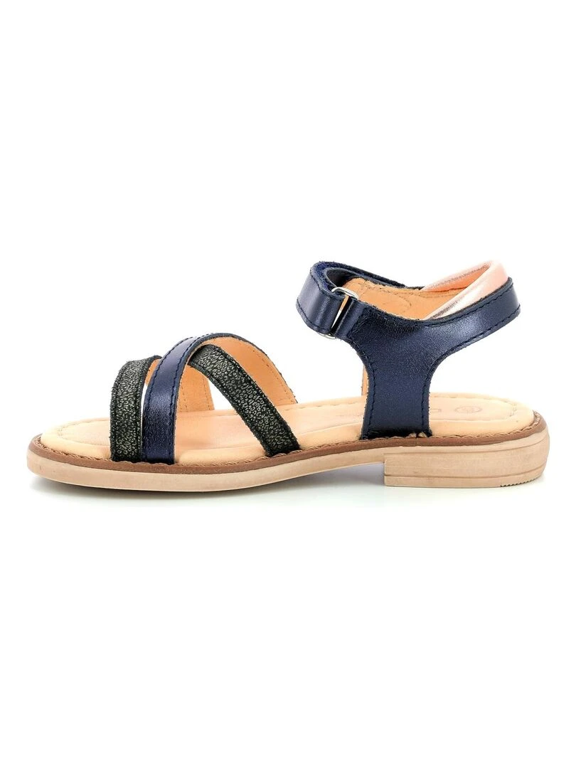 Sandales Cuir Tessia   Bleu marine