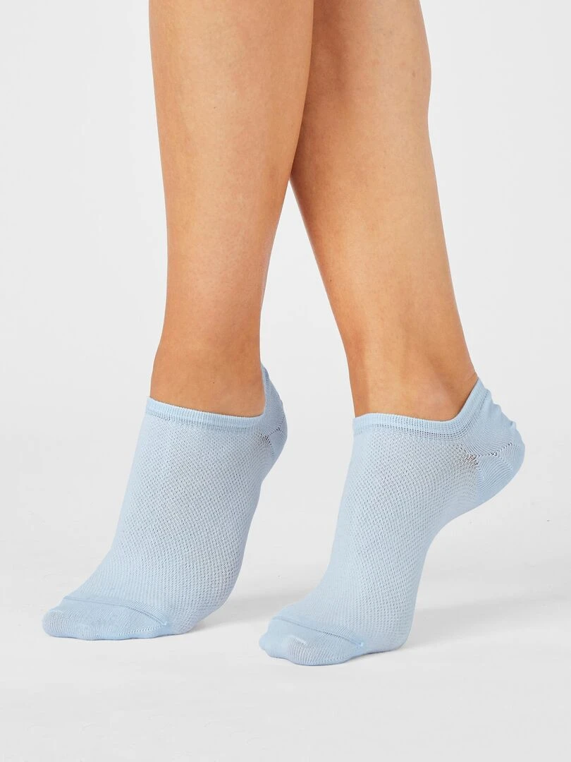 Lot de 2 paires de socquettes invisibles Climatyl   Damart   Bleu