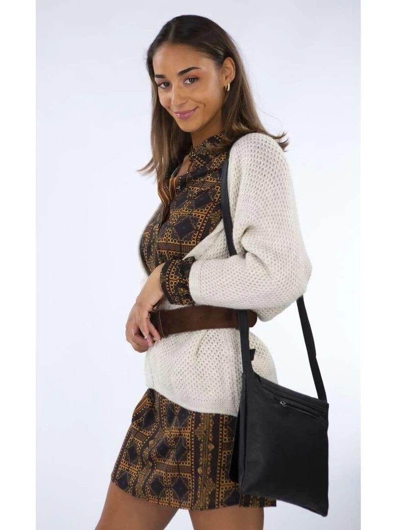 CHATTAWAK   Robe courte KYLIE LINELA   Gris Marron Blanc