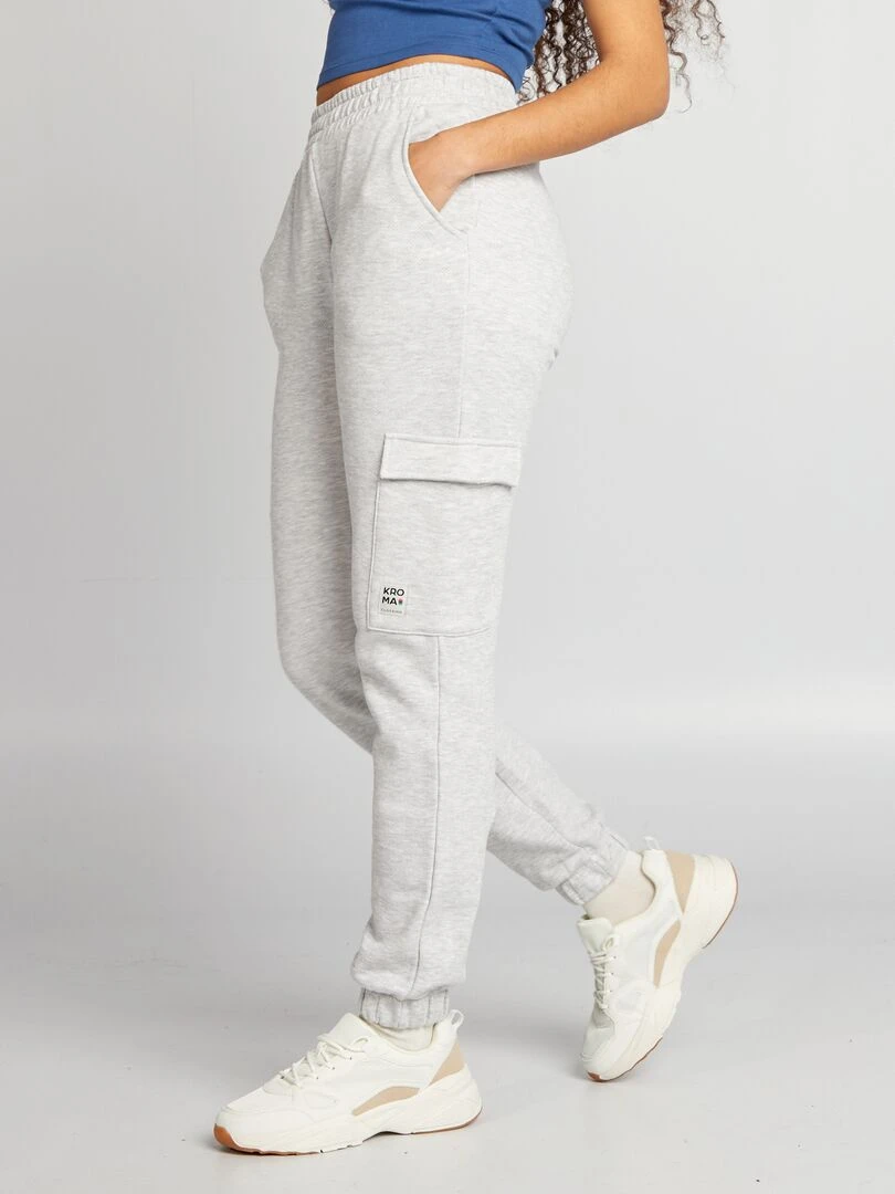 Jogging en molleton   Gris