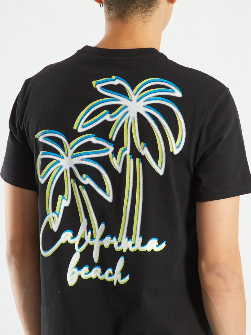 T shirt à manches courtes   noir