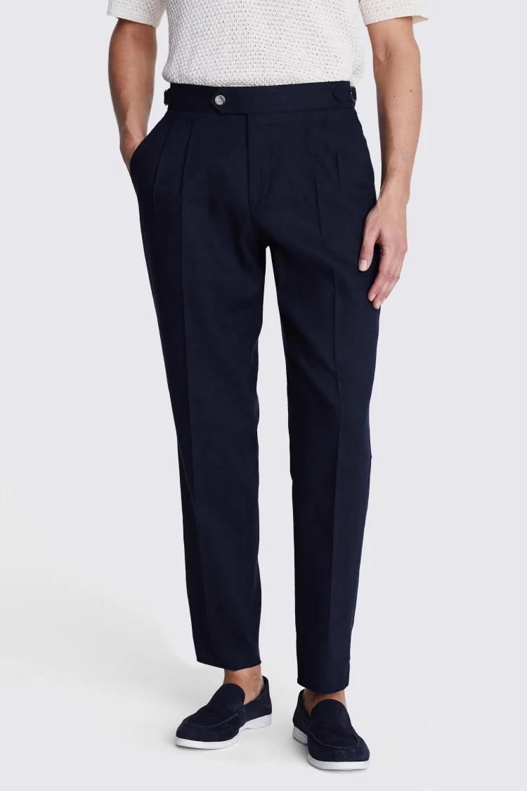 Slim Fit Khaki Donegal Trousers   Buy Online at Moss