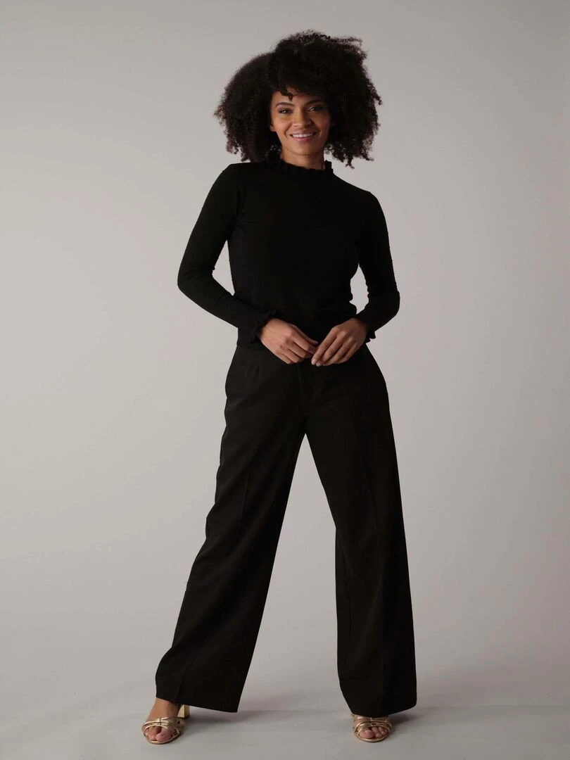 Pull en maille fantaisie 'Deeluxe' Noir