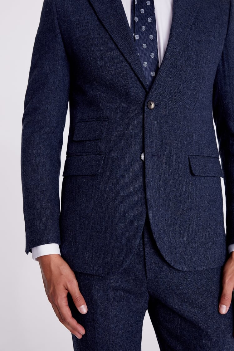 Slim Fit Navy Black Check Jacket   Buy Online at Moss