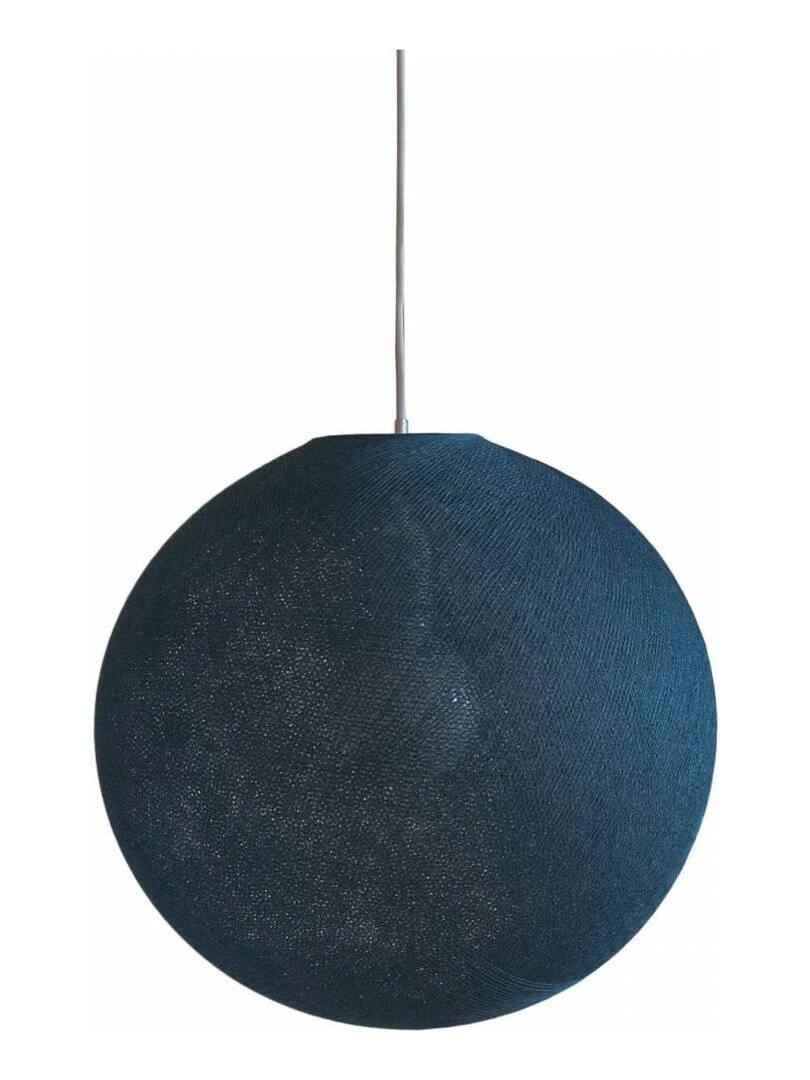 Abat jour Globe 67cm et suspension Bleu canard
